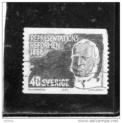 SWEDEN - SVERIGE - SVEZIA 1966 Centenaire De La Réforme Des Assemblées Représentatives USED - Oblitérés