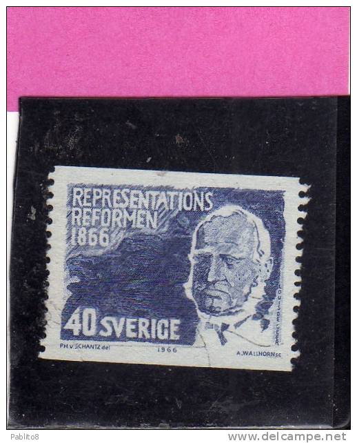 SWEDEN - SVERIGE - SVEZIA 1966 Centenaire De La Réforme Des Assemblées Représentatives USED - Oblitérés