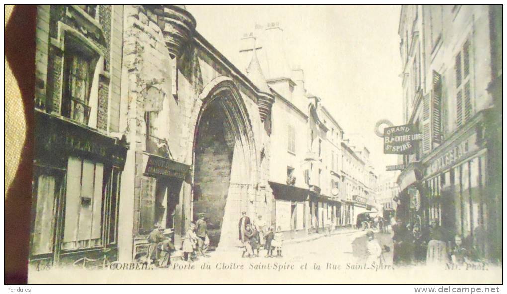 CORBEIL    	1918	PORTE DU CLOITRE SAINT SPIRE 		110	X - Corbeil Essonnes