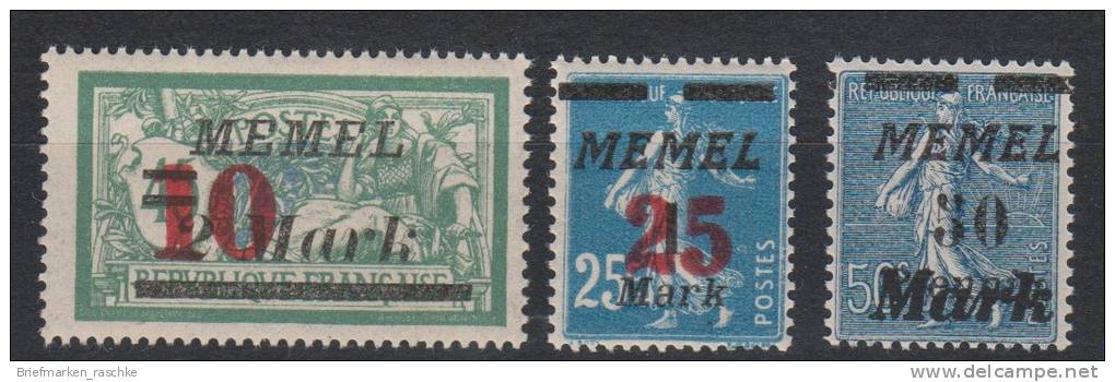 Memel,121-23,postfrisch (131) - Memel (Klaipeda) 1923