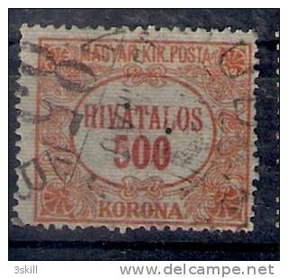 Hongrie Magyar Ungarn Hungary 1922, YT S 20 O - Oficiales