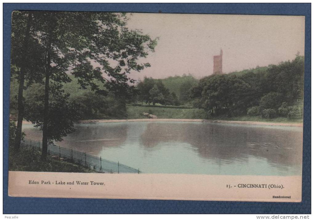 OH OHIO - CP EDEN PARK - LAKE AND WATER TOWER - CINCINNATI - Cincinnati