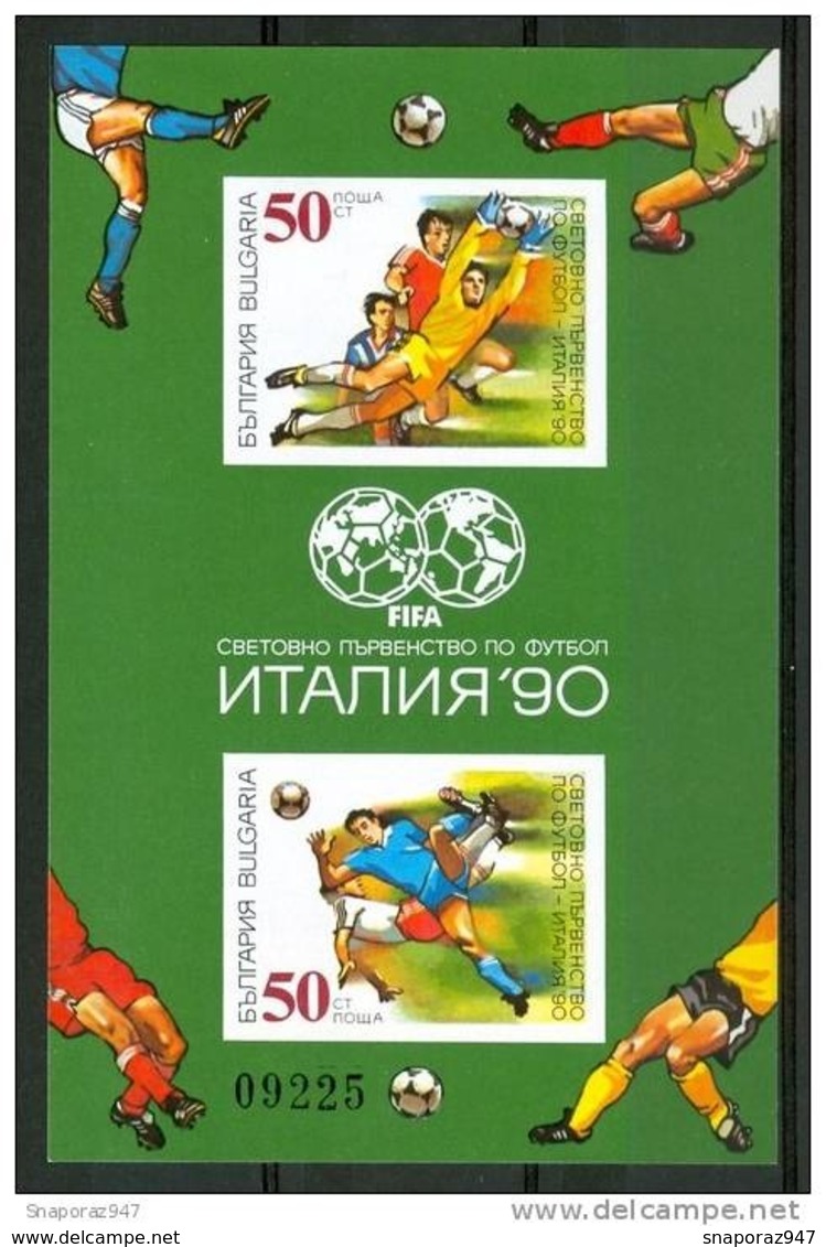 1990  Bulgaria "Italia 90" Coppa Del Mondo World Cup Coupe Du Monde Calcio Football MNH** B543 - 1990 – Italien