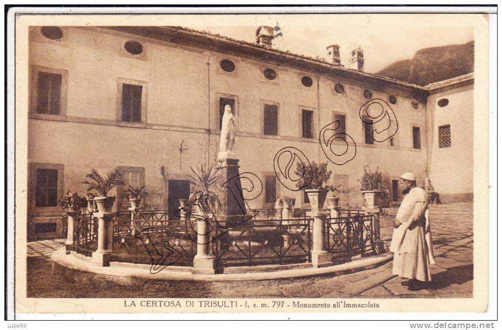 Lazio Frosinone La Certosa Di Trisulti Monum. All'immacolata - Frosinone
