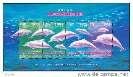 Bloc De Hong Kong Sur Les Dauphins De Chine. XX - Dolphins