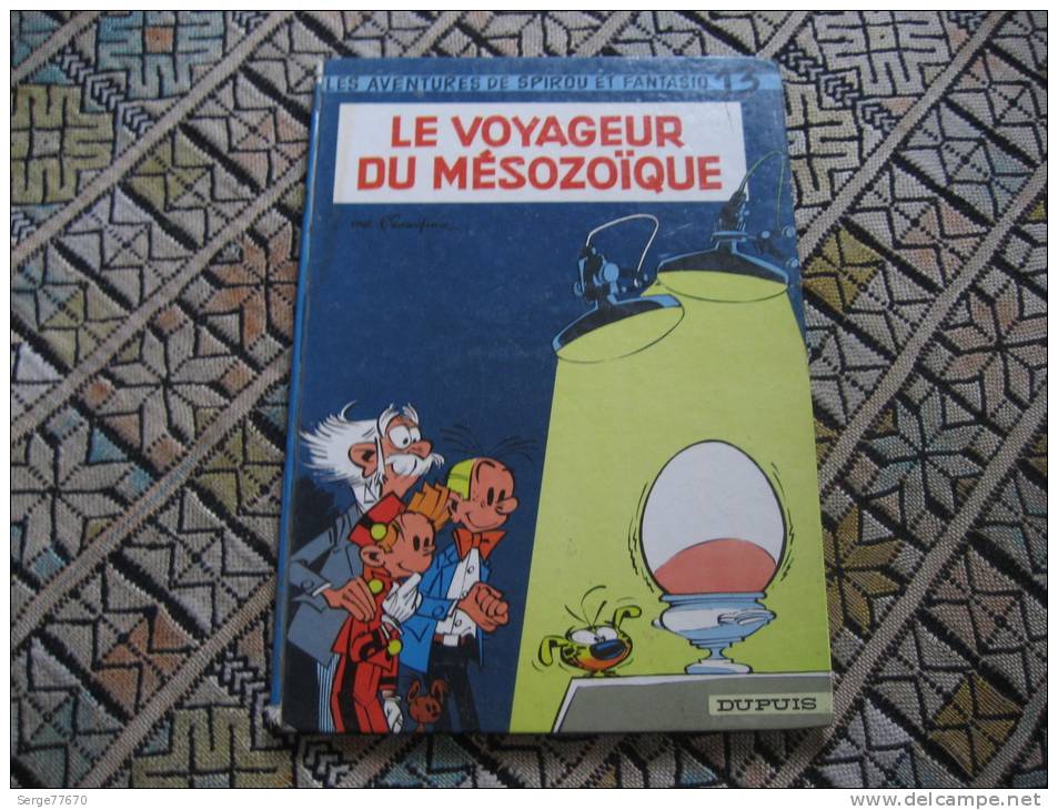 LE VOYAGEUR DU MESOZOIQUE LA PEUR AU BOUT DU FIL Franquin Spirou Et Fantasio 13 1966 Dos Rond Marsupilami Champignac - Spirou Et Fantasio