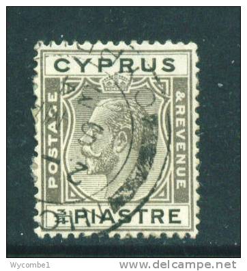CYPRUS  -  1924  George V  3/4pi  FU - Chypre (...-1960)