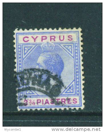 CYPRUS  -  1912  George V  23/4pi  FU - Zypern (...-1960)