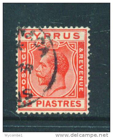CYPRUS  -  1924  George V  11/2pi  FU - Cyprus (...-1960)