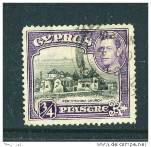 CYPRUS  -  1938  George VI  3/4pi  FU - Cyprus (...-1960)