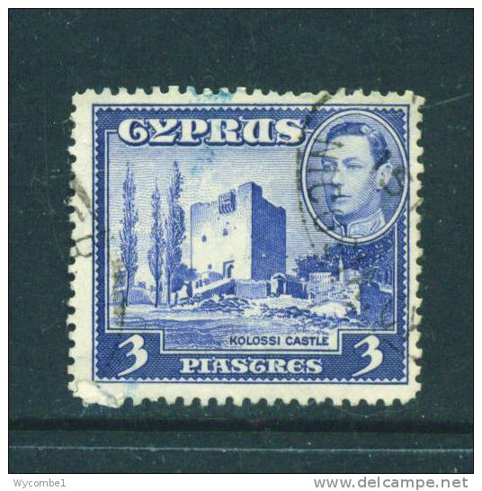 CYPRUS  -  1938  George VI  3pi  FU - Zypern (...-1960)