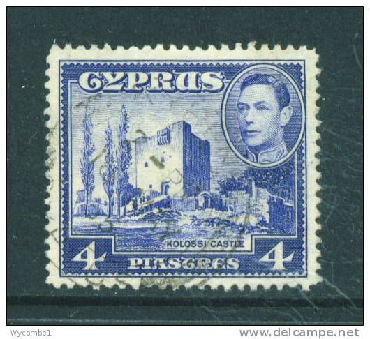 CYPRUS  -  1938  George VI  4pi  FU - Chypre (...-1960)