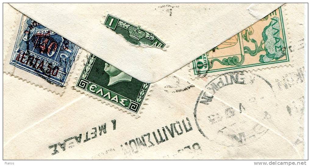 Greece- Cover Posted From Athens [canc. 8.5.1937] With I. Metaxas' Slogan - Cartoline Maximum