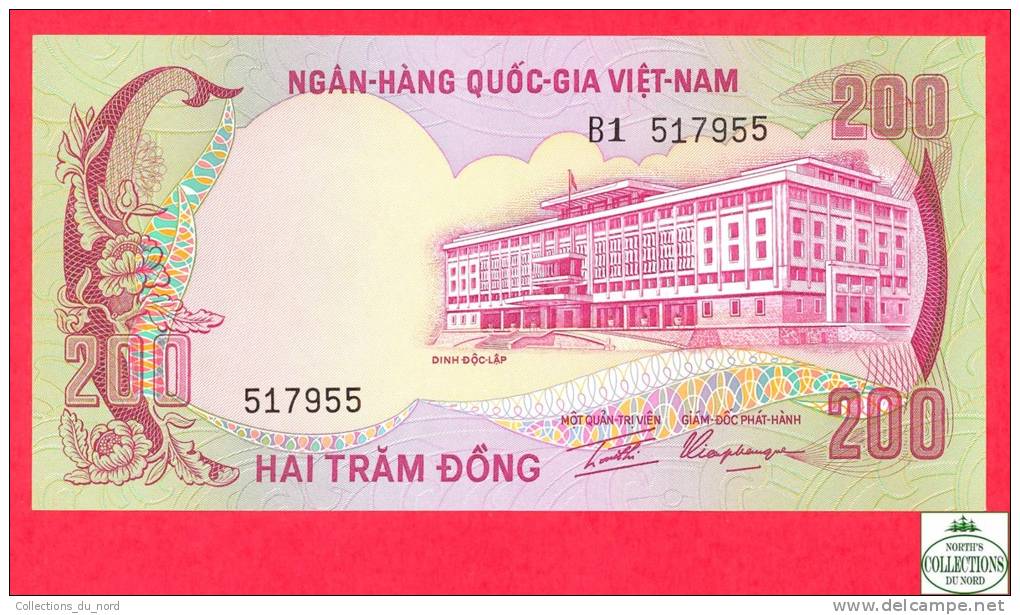 South Vietnam 200 Dong 1972 - 1975  - AU/UNC - Banknote / Sud Viet-nam - Billet - Papier Monnaie - Vietnam