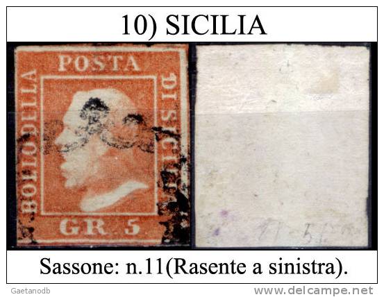 Sicilia-10 - Sassone N. 11 (o) Difettoso. - Sicile