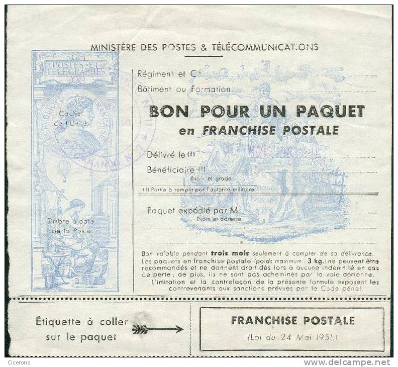 Collection FRANCE ; Franchise Militaire ; Colis Postaux ; Y&T N° 14 ; Neuf - Timbres De Franchise Militaire