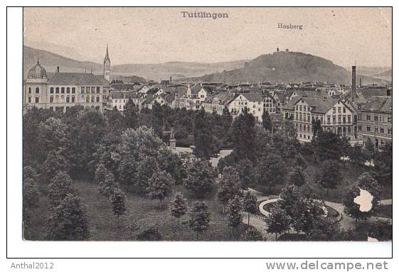 AK Litho Tuttlingen Honberg Wohnhäuser Fabrikanlagen Schornstein Sw Park Um 1920 Gebr. Metz Tübingen - Tuttlingen