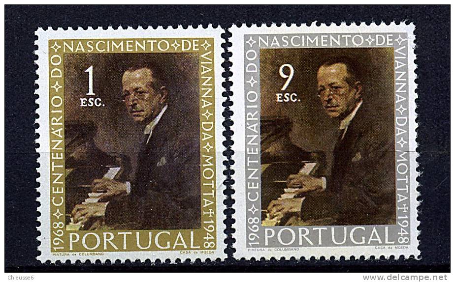 Portugal  ** N° 1063/1064  - Vianna De Motta, Pianiste - Nuovi