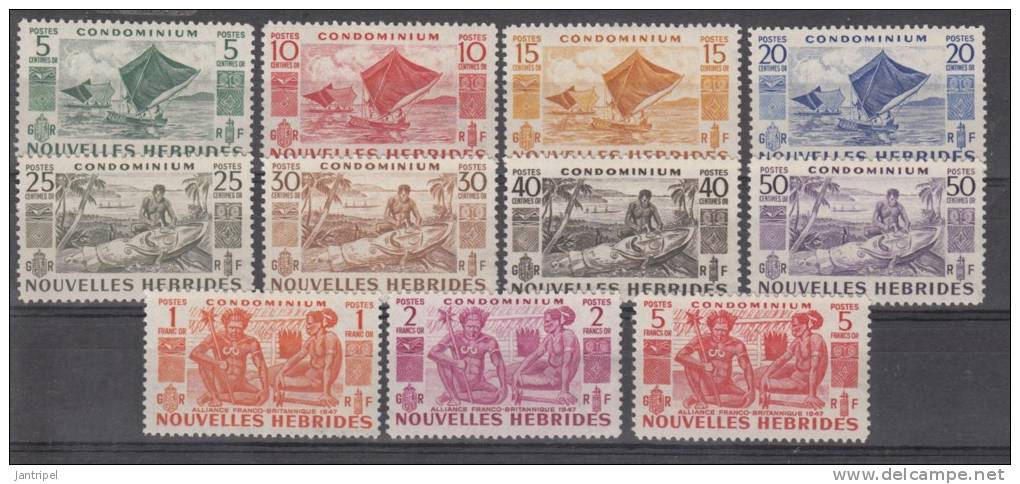 NEW  HEBRIDES  1953     SET      MvLH - Unused Stamps