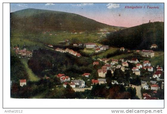 Ak Litho Königstein Taunus Wohnhäuser Siedlung Um 1910 Verlag O. Zieher München Nr. Z 4574 - Königstein