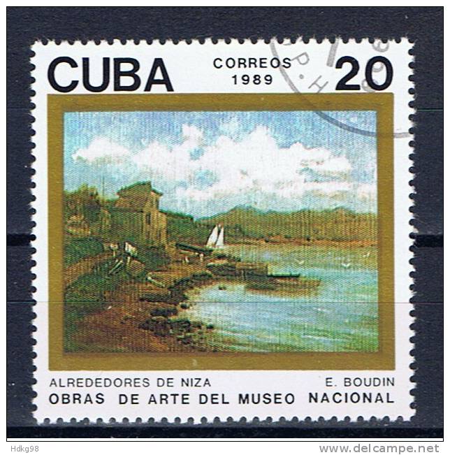 C+ Kuba 1989 Mi 3339 Gemälde - Used Stamps