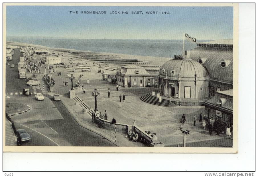 The Promenade Looking East Worthing 1962 - Worthing