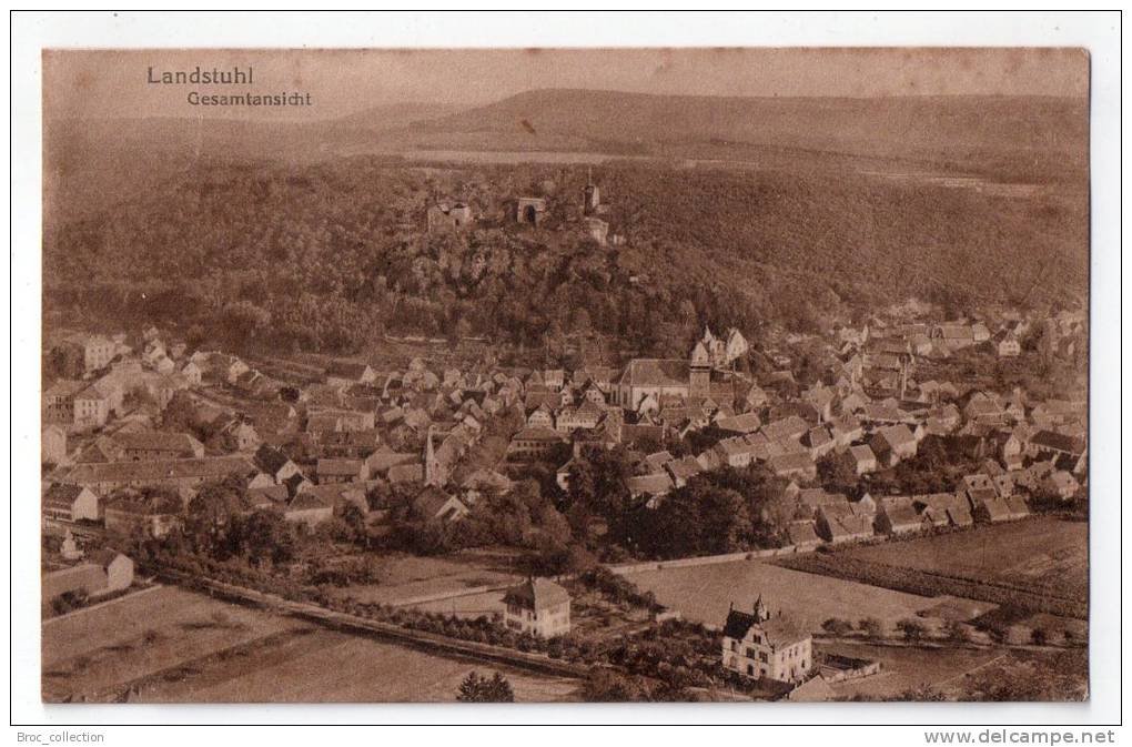 Landstuhl, Gesamtansicht, 1918, Jos. Stüzel Nr 17 12005, Rousseurs, Scan Recto-verso - Landstuhl