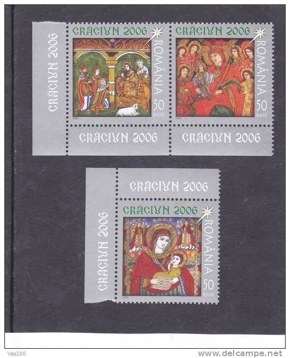 CHRISTMAS,NOEL 2006 FULL SET,MNH ROMANIA. - Unused Stamps