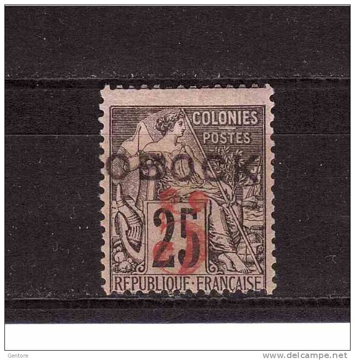 OBOCK 1892 Type Alphee Dubois  Yvert Cat. N° 26  Mint Hinged - Otros & Sin Clasificación