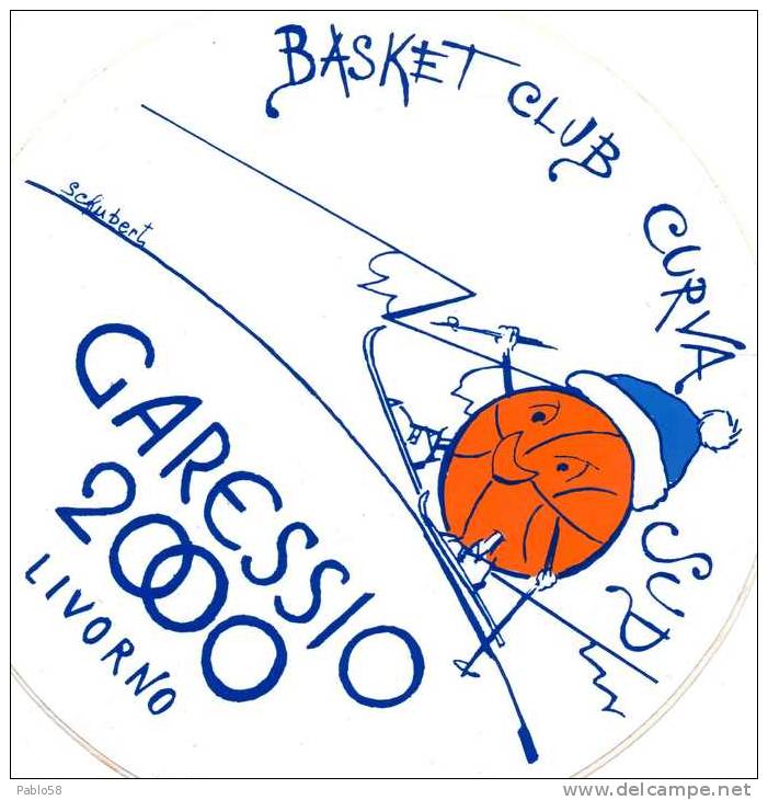 ADESIVO STICKER  BASKET CLUB GARESSIO 2000 LIVORNO Pallacanestro - Other & Unclassified