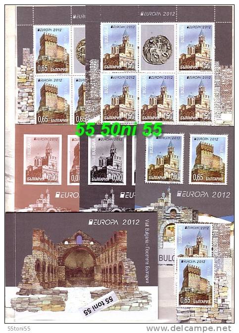 BULGARIA / BULGARIE 2012 Europa – Visit Bulgaria  (Full Complete)  2Sheet + Set+ S/S + 2 S/S – Missing Value + BOOKLET - 2012