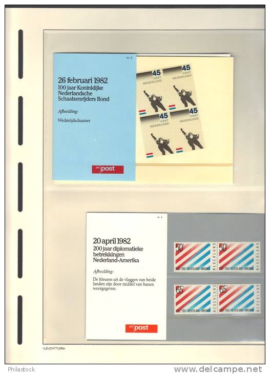 PAYS BAS trés belle collection sur pages Leuchtturm 1980 à 1992 tous ** état superbes