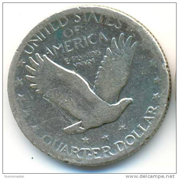 1927 D , STANDING LIBERTY QUARTER - 1916-1930: Standing Liberty (Liberté Debout)