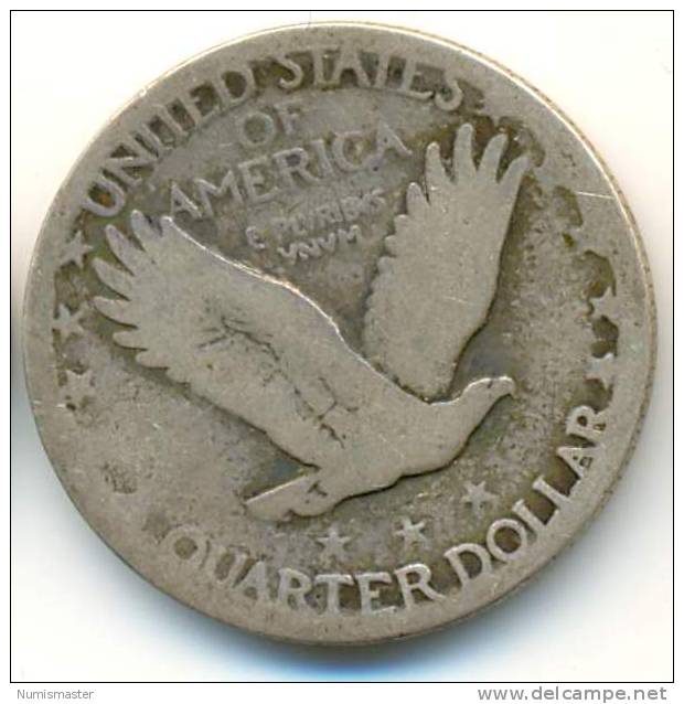 1928 , STANDING LIBERTY QUARTER - 1916-1930: Standing Liberty (Libertà In Piedi)