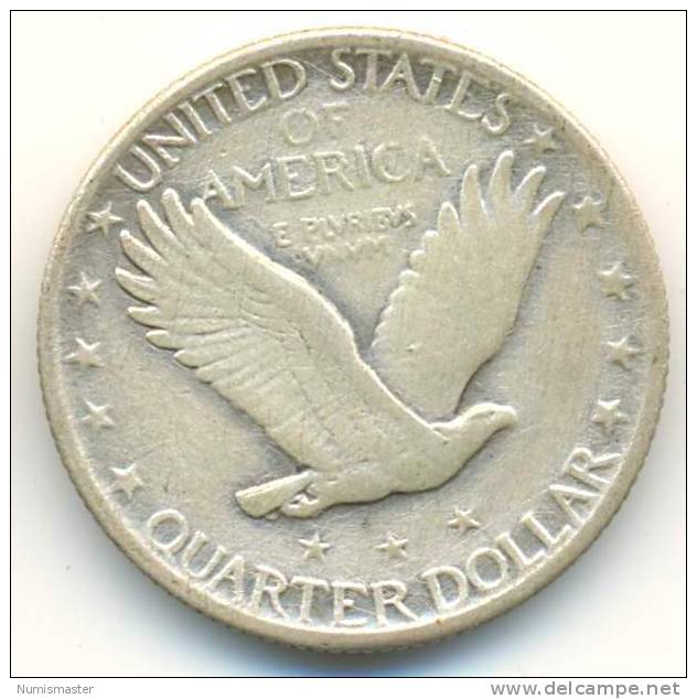 1930 , STANDING LIBERTY QUARTER - 1916-1930: Standing Liberty