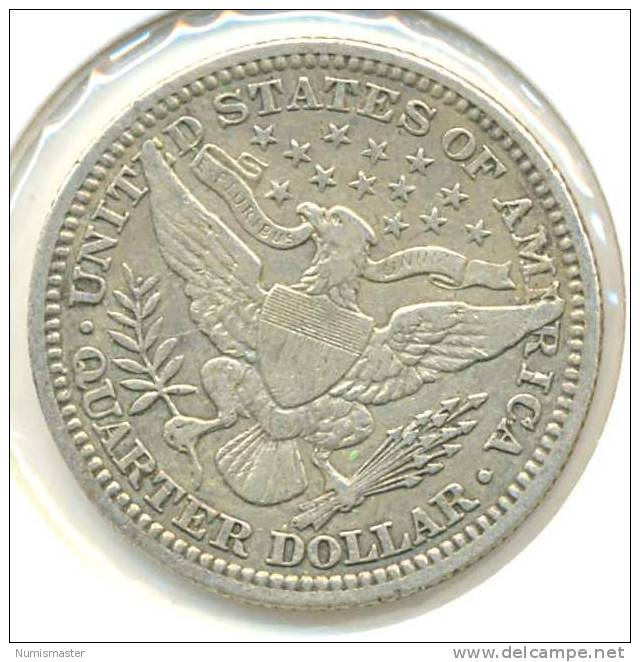 1915 , BARBER QUARTER - 1892-1916: Barber