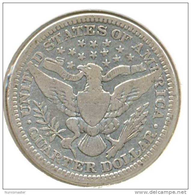 1914 , BARBER QUARTER - 1892-1916: Barber