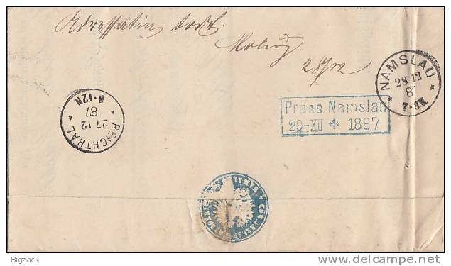 DR Brief Mef Minr.2x 40 Namslau 27.12.87 Irrläufer Ansehen !!!!! - Briefe U. Dokumente