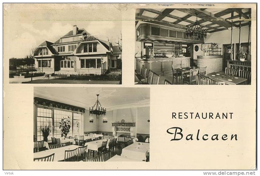 Wemmel : Restaurant  BALCAEN  (  Geschreven Met Zegel  )   !!!!!  Licht Beschadigd Bovenaan - Wemmel