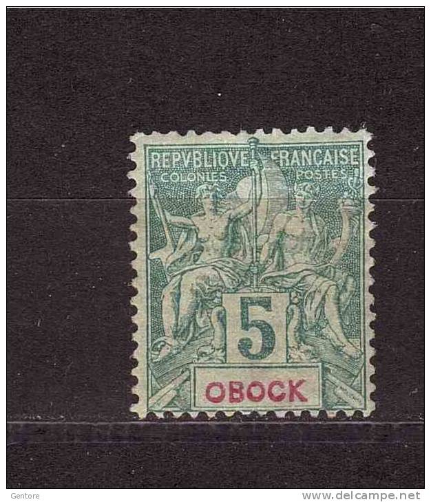 OBOCK 1892 Type Sage  Yvert Cat. N° 35 Mint Never Hinged - Other & Unclassified