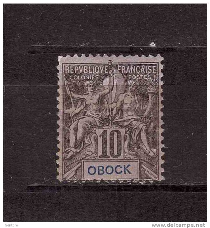 OBOCK 1892 Type Sage  Yvert Cat. N° 36 Mint Hinge Trace - Andere & Zonder Classificatie