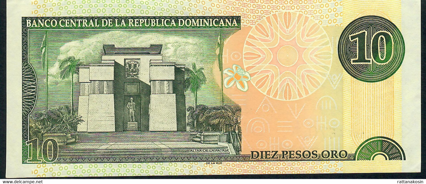 DOMINICAN  REPUBLIC  P168  10  PESOS  2001 #CG Signature 40    UNC. - Dominicaanse Republiek