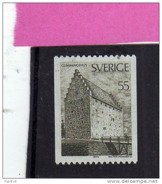 SWEDEN - SVERIGE - SVEZIA 1970 HISTORIC BUILDINGS - EDIFICI STORICI MNH - Neufs