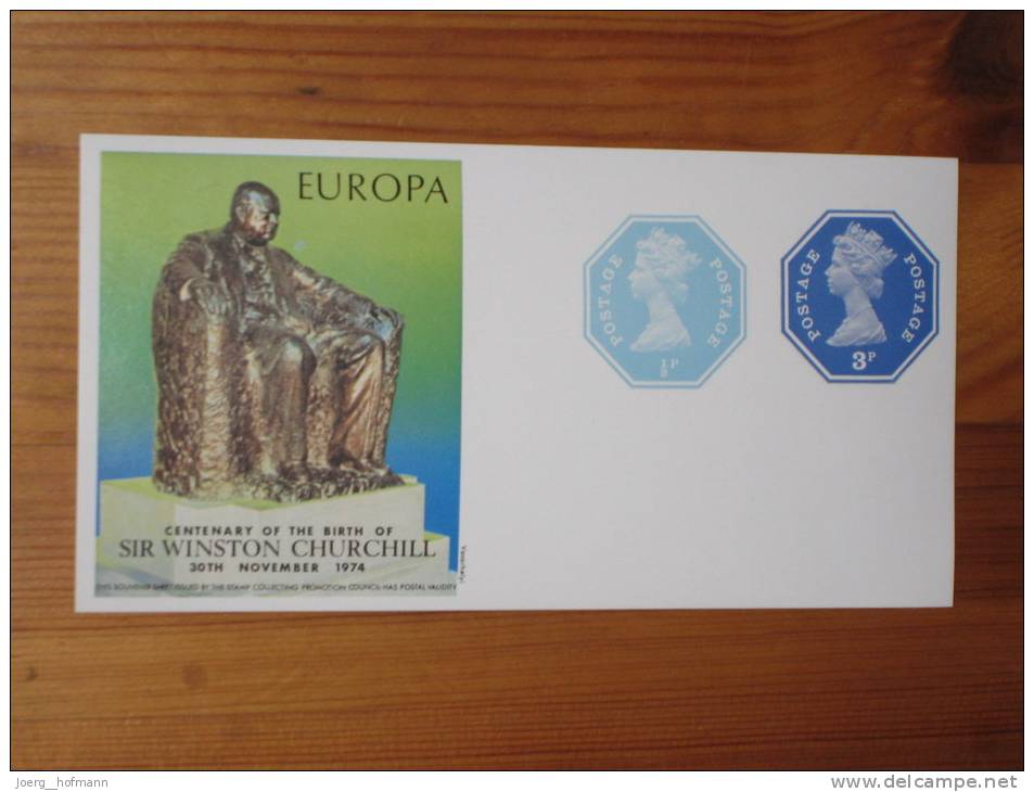 UK England Grossbritanien United Kingdom Block Sheet Souvenir 1974 Europ Sir Winston Churchill - Fiktive & Specimen