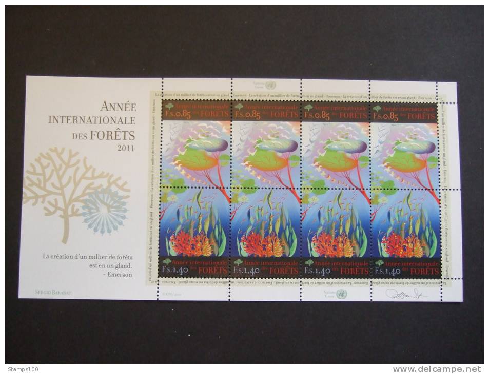 UNITED NATIONS 2011  YEAR OF THE FOREST     SHEETLET   MNH **    (1024500-684) - Unused Stamps