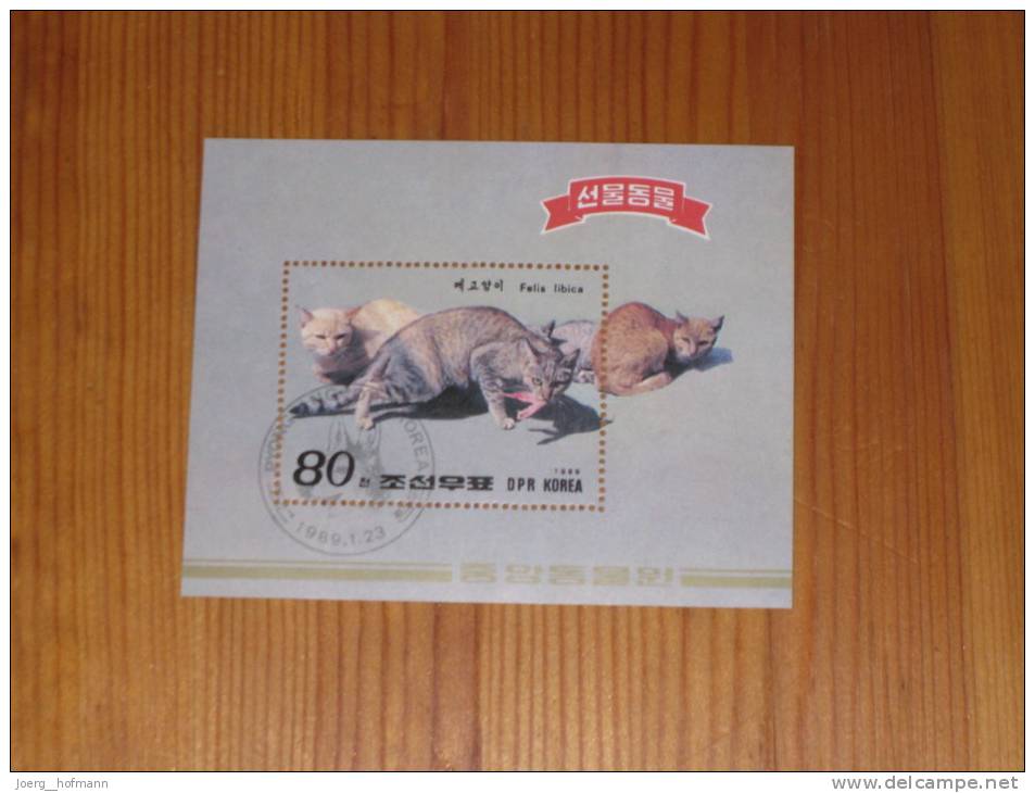 Nordkorea Northcorea Block Sheet Katze Katzen Cat Cats - Korea (Nord-)