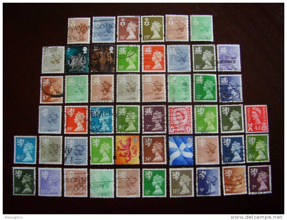 GB REGIONALS COLLECTION Of 50 DIFFERENT ALL USED COPIES To Include Varieties. - Sin Clasificación