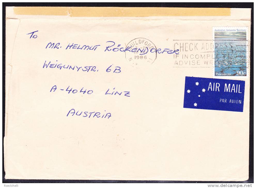1986 - AUSTRALIEN - Bedarfsbeleg, Gelaufen Von Guildford N.S.W. Nach Linz / Austria -  Siehe Scan  (aus 1001) - Covers & Documents