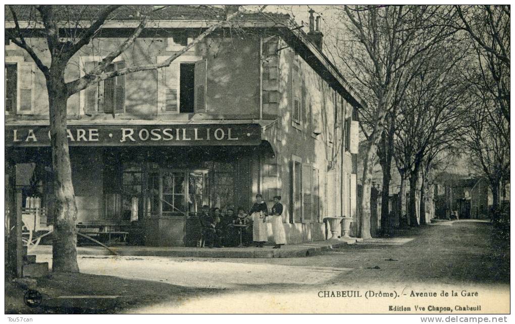 CHABEUIL - DRÔME - PEU COURANTE CPA ANIMEE. - Autres & Non Classés