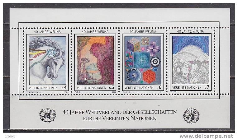 B1059 - ONU UNO WIEN BF N°3 ** TABLEAUX - Blocs-feuillets